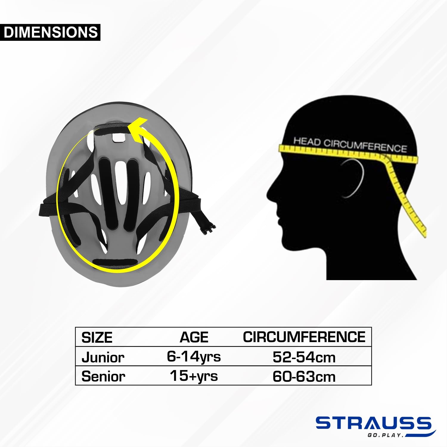 Strauss Cycling Helmet, Elite | Light Weight with Superior Ventilation | Mountain, Road Bike & Skating Helmet with Premium EPS Foam Lining| Ideal for Adults and Kids | Size: Senior,(Black and Red)