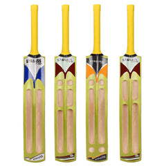 Strauss Blaster Scoop Tennis Cricket Bat, Half Duco, Green, (Wooden Handle)