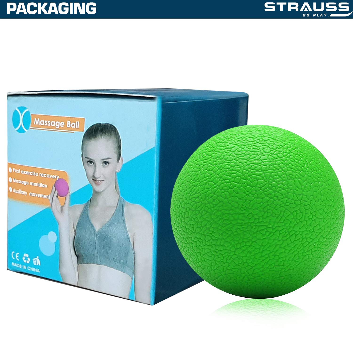 Strauss Yoga Massage Ball, (Green)