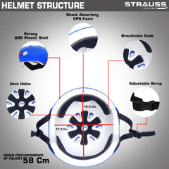 Strauss Protective Gear Set,(Red)