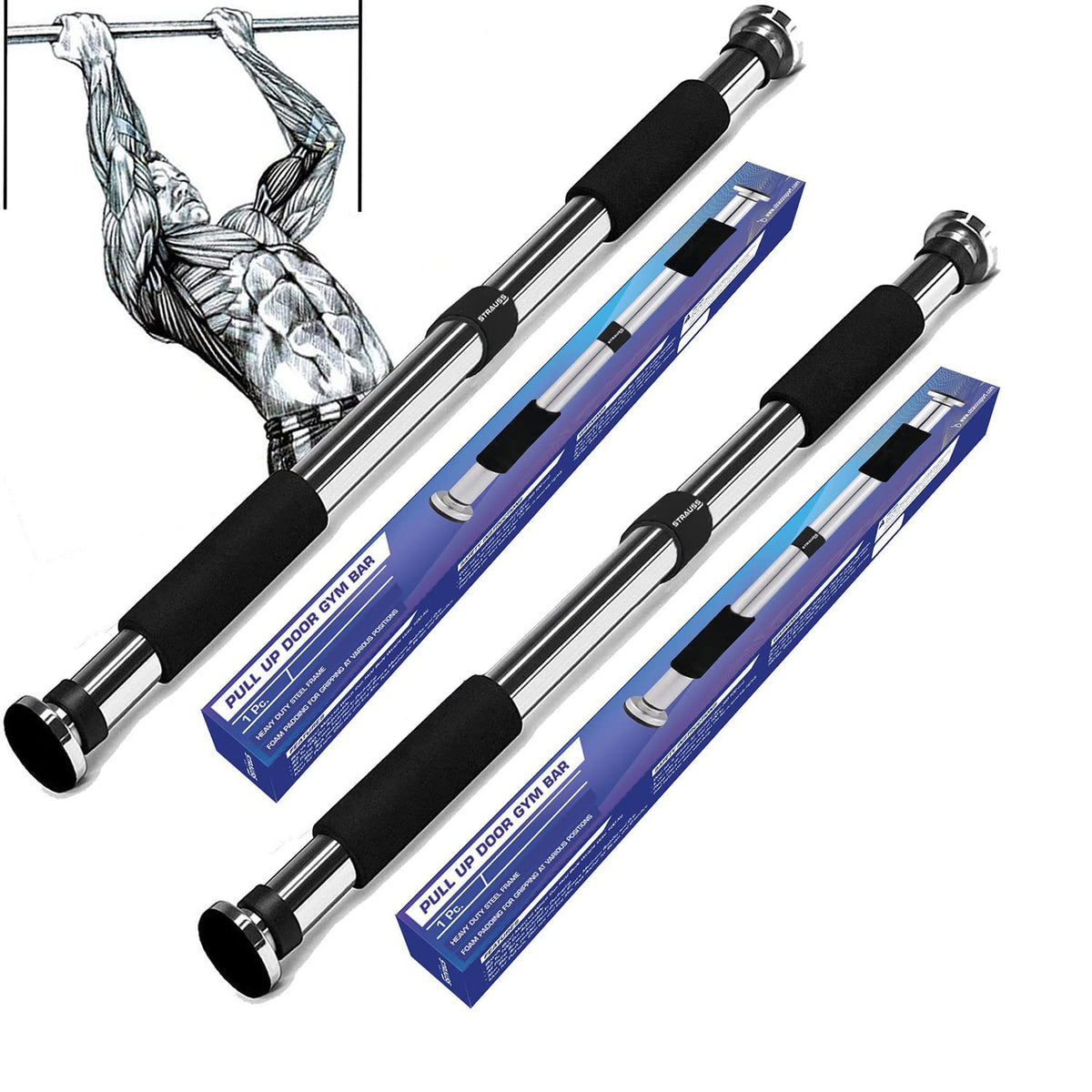 Multi Grip Chin Up Bar è La Resistente E Pratica Barra Multi-presa Per - Foto 9