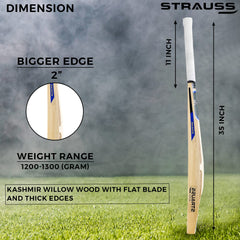 Strauss Gladiator Scoop Tennis Cricket Bat,Plain, (Singapur Handle)