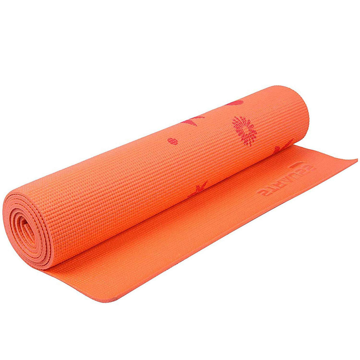 Strauss Yoga Mat Floral, 6 mm (Orange)