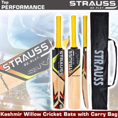 Strauss Champion Kashmir Willow Cricket Bat, (Size 4)