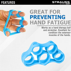 Strauss Silicon Finger Stretcher, (Blue)