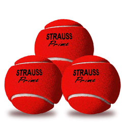 STRAUSS Tennis Cricket Ball, (Pack of 3) (Heavy Weight)