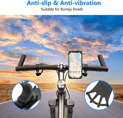 360 Degree Adjustable Silicone Bike/Cycle Mobile Holder (Black) (Pack of 2)