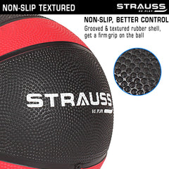STRAUSS Medicine, Weight Training Ball, 3 Kg, (Red)