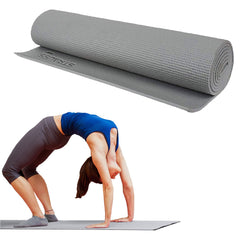 Strauss Extra Thick Yoga Mat with Carrying Strap, 13 mm (Blue)