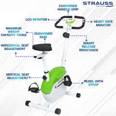 Strauss Exercise Magnetic Bike With Back Seat