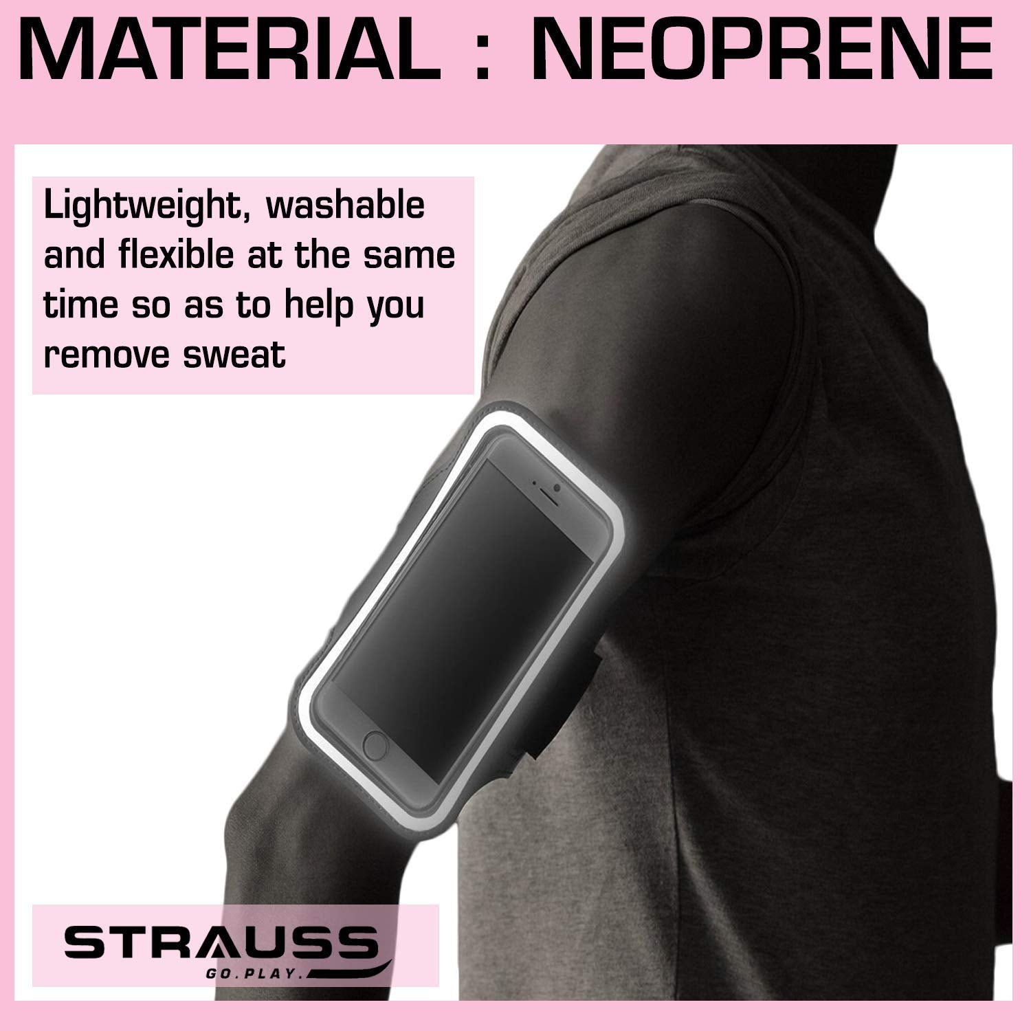 Protect X Neoprene Mobile Arm Band ( Pink )