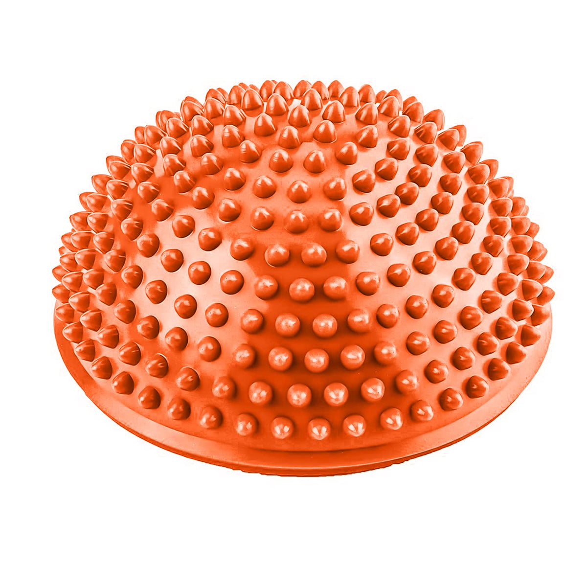 Strauss Hedgehog Balance Pod | Half Spiky Fitness Domes for Kids & Adults | Ideal for Foot Massage, Stability Training, Muscle Balancing Therapy, Yoga Gymnastics Exercise, Occupational Therapy | Stability Balance Trainer Dot,(Orange)