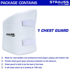 Strauss Super Lite Chest Guard for Enhanced Protection|Lightweight Body Armor for Cricket | Impact-Resistant Padded Shield with Adjustable Straps| Breathable, Comfortable Body Armour for Men and Women