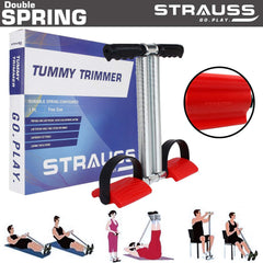 Strauss Tummy Trimmer Pro and Double Wheel Ab Exerciser With Knee Pad