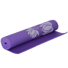 Strauss Yoga Mat Floral, 4 mm (Purple)