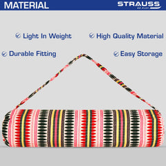 Strauss Jacquard Gym Bag | for Both Men and Women |Breathable, Durable and Long- Lasting| Suitable for Travel and Gym | Eco- Friendly and Washable |(Multicolor Pattern)