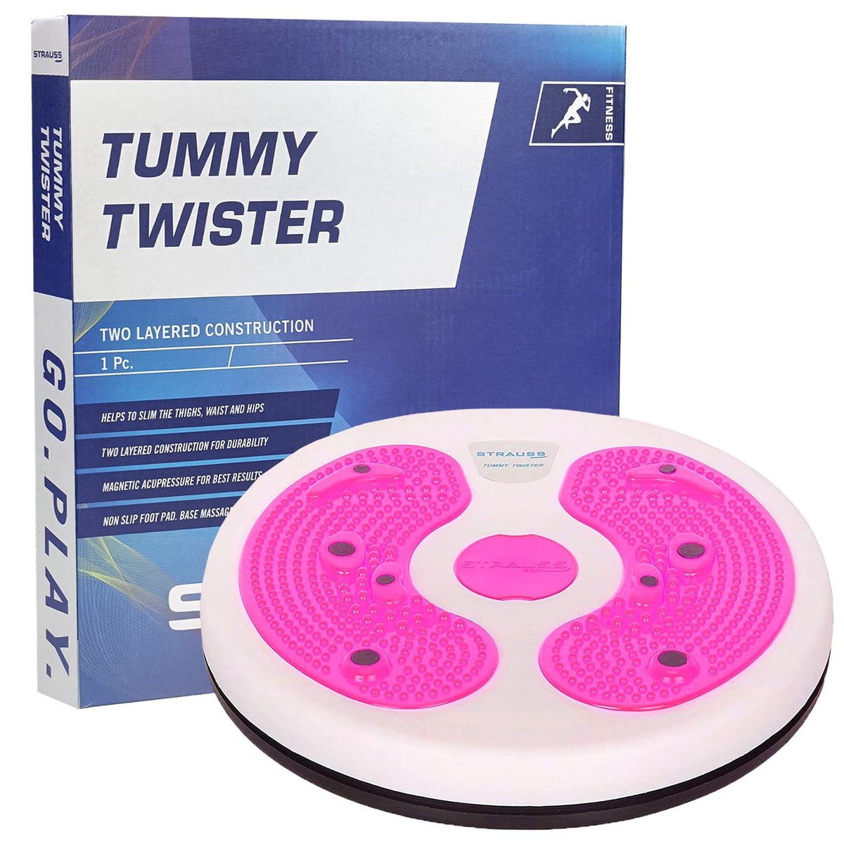 STRAUSS Tummy Twister, (White/Pink)
