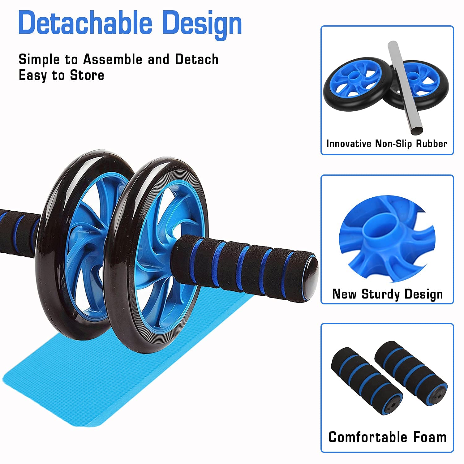 Ab Roller Wheel With Knee Mat