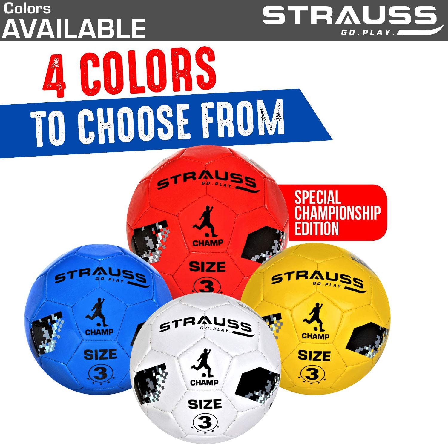 Strauss Official Basketball Size 3 | Professional Match Ball for Indoor & Outdoor Games & Training for Kids & Adults | Superior & Soft Grip with Granular Texture & High-Performance Grained Rubber Surface, (White)