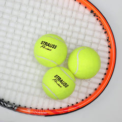 STRAUSS Tennis Cricket Ball, (Pack of 3) (Light Weight)