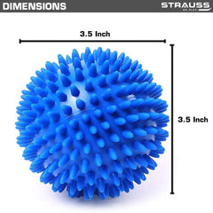 Strauss Acupressure Massage Ball, 3.5-inch (Blue)