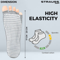 Strauss Yoga Socks, (Grey)