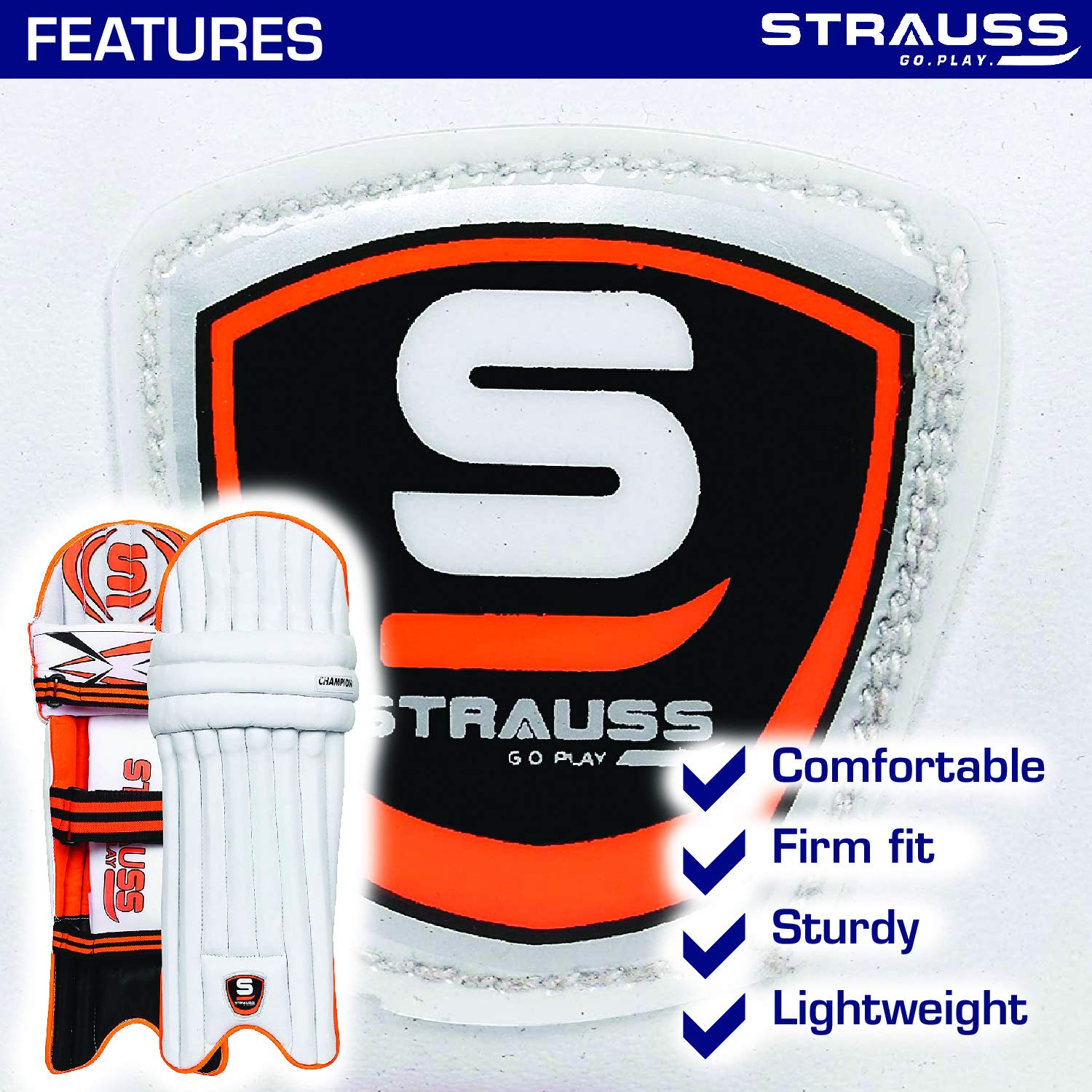 Strauss Batting Leg Guard (Test Lite)