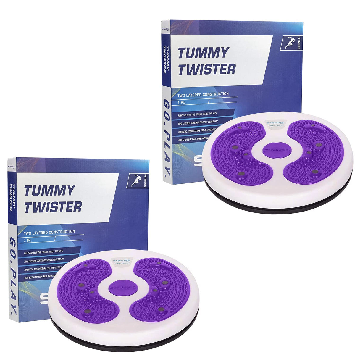 Tummy Twister for Weight Loss|Waist Trimmer|Tummy Trimmer|Body Toner (Pack of 2)