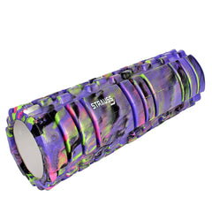 Strauss Deep Tissue Massage Foam Roller, 33 cm, (Purple)