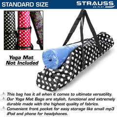 STRAUSS Yoga Mat Bag (Full Zip), Black