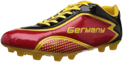 Vector X Germany 001 Football Shoes, Men's UK 10 (Red/Yellow/Black)