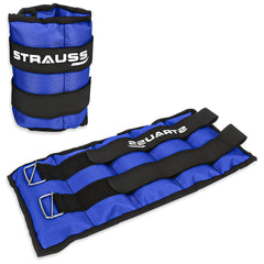 Strauss Ankle Weight, 2.5 Kg (Each), Pair, (Blue)