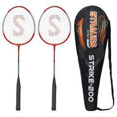 Strauss Badminton Racket Pair, Strike-200, (Aluminium Material)
