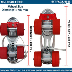 Strauss Baby Tenacity Roller Skates (Silver)