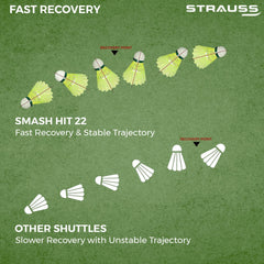 Smash Hit-22 Nylon Shuttle Cock | Badminton Shuttlecock (2 Set)