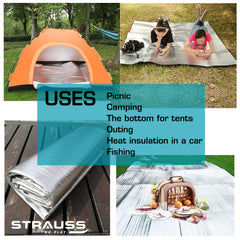 Strauss Camping Tent Mat (4 Person)