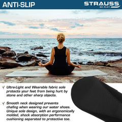 Strauss Yoga Shoes, Large (Black)